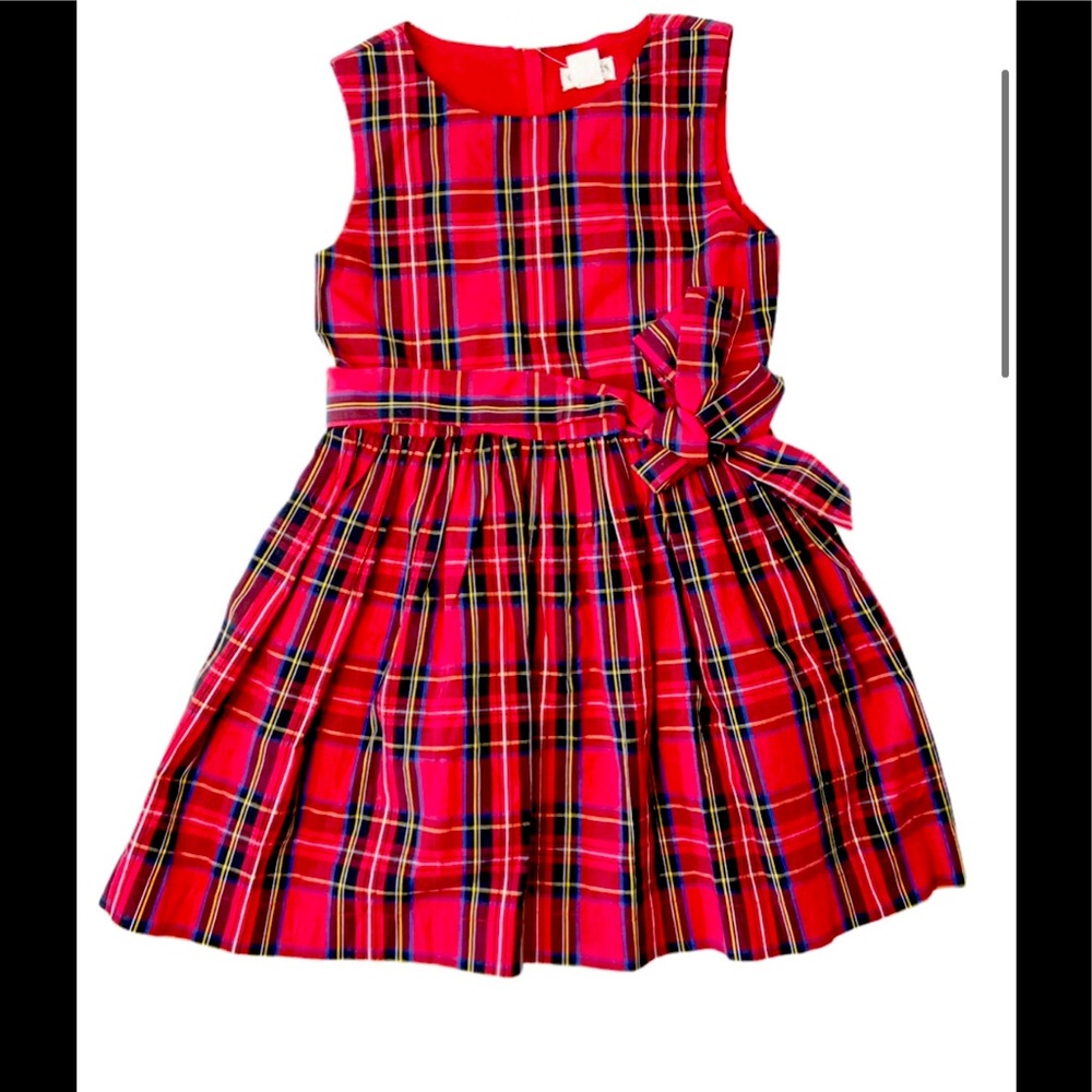 Jcrew-cuts girls Red plaid dress perfect for the holidays ! Size 10